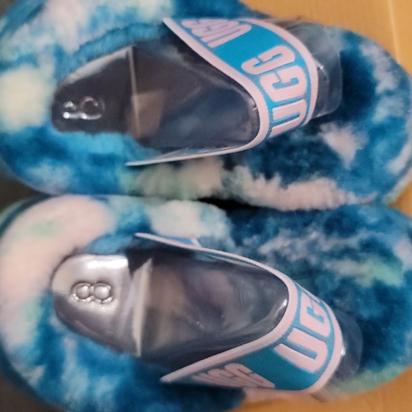 Ugg W8 Fluff Yeah Marble Slide - Picture 8 of 10